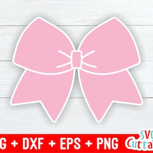 チアリーダーボウ SVG - チアリーダーボウカットファイル - チアリーダー - SVG - DXF - EPS - PNG - シルエット - Cricut - デジタルダウンロード