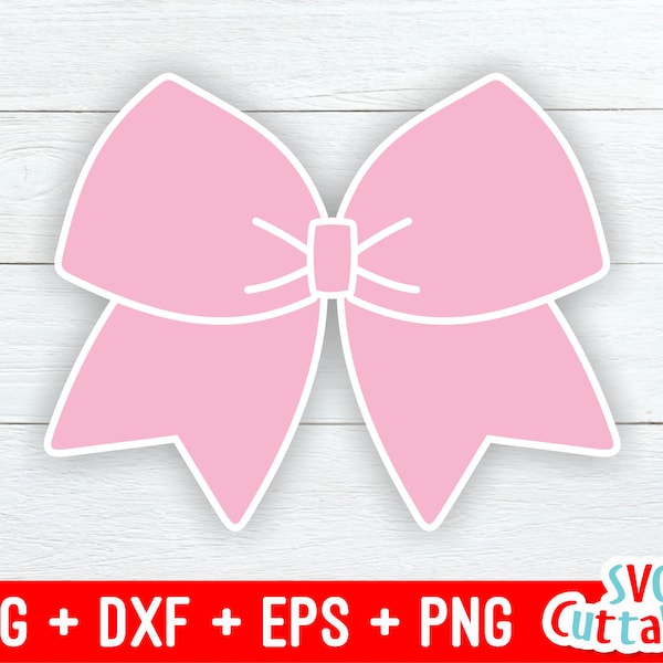 Cheer bow svg -Cheer Bow Cut File - Cheerleader - svg - dxf - eps - png - Silhouette - Cricut - Digital Download