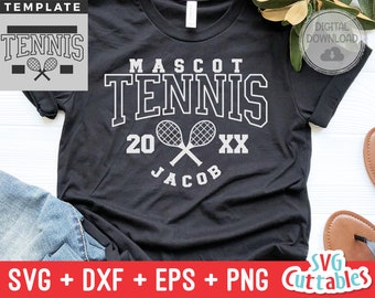 Tennis svg - Tennis Cut File - Tennis Template 002 - Tennis Mom - svg - eps - dxf - Silhouette - Cricut Cut File - Digital Download