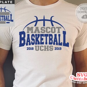 Basketball SVG - Basketball Template 0025 - svg - eps - dxf - Basketball Team svg - Silhouette - Cricut Cut File - svg Files - Digital File