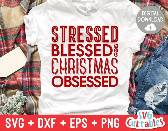 Download Blessed Hand Lettered Svg Cute Funny Adult Christmas Xmas T Shirt Design Svg Blot And Ink Christmas Obsessed Svg Stressed Art Collectibles Digital Colonialgolfhart Com