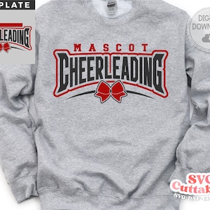 Cheer svg Cut File - Cheerleading - Cheer Template 0078 - svg - eps - dxf - Cheerleader - Megaphone - Silhouette - Cricut - Digital Download