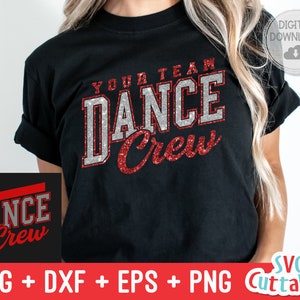 Dance svg Cut File - Dance Crew - Dance Template 0011 - svg - eps - dxf - png - Dance Coach - Silhouette - Cricut - Digital Download