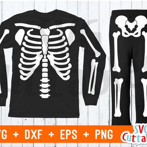 Skeleton svg, Halloween svg, eps, dxf, Halloween shirt svg, rib cage svg, silhouette file, cricut cut file, digital download