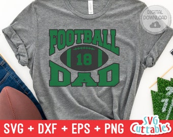 Football svg - Football Dad svg - eps - dxf - png - Football Cut File - Silhouette File - Cricut File - Digital Download