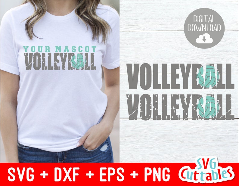 Download Volleyball svg Grunge Volleyball Distressed svg dxf | Etsy