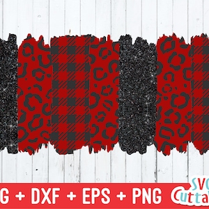 Patterned Paint Strokes svg - Brush Stroke Cut File - Background - svg - svg - dxf - eps - png - Silhouette - Cricut - Digital File