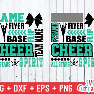 Cheer svg, Cheer Subway Art SVG, DXF, EPS, Competitive Cheer svg, All Star Cheer, Silhouette, Cricut Cut File,  Digital Download