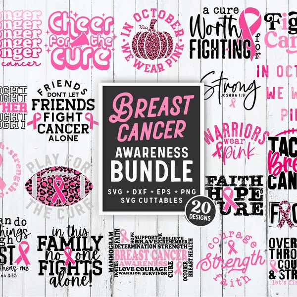 Lasst uns finden A Cure svg - Brustkrebs Awareness - svg - dxf - eps - png - geschnittene Datei - Silhouette - Cricut - digitaler Download