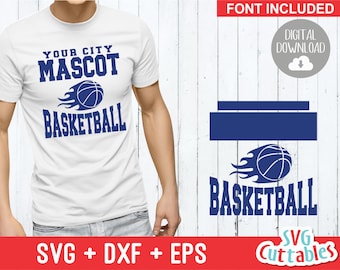 Basketball SVG - Basketball Template 0010 - svg - eps - dxf - Basketball Team svg - Silhouette - Cricut Cut File - svg Files - Digital File