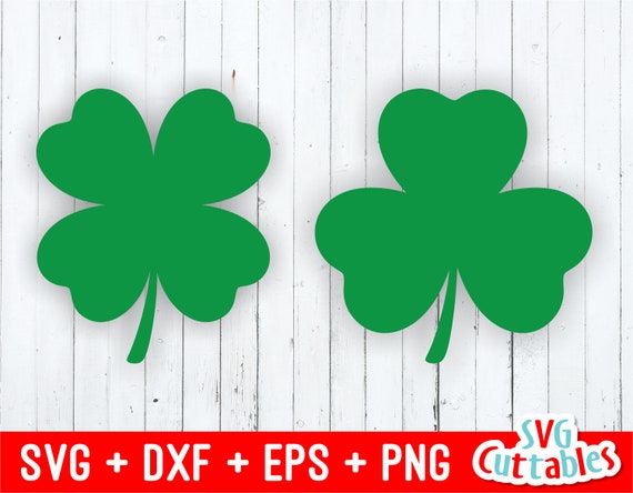 Download Shamrock Svg Clover Cut File Four Leaf Clover Three Etsy