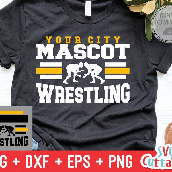 Wrestling  svg - Wrestling Template 008 - svg - eps - dxf - png - Wrestling Cut File - Wrestling Team - Silhouette - Cricut - Digital File