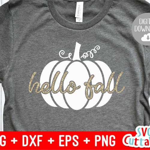 Hello Fall Svg Dxf Eps Fall Autumn Cut File - Etsy