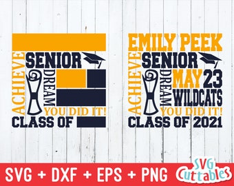 Graduation svg - Senior svg - Graduation Subway Art SVG - DXF - EPS - Template svg - Class Of - silhouette - Cricut Cut File - Digital File