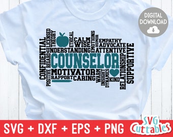 Counselor svg - Counselor Word Art - svg - dxf - eps - png - Cut File - Silhouette - Cricut - Digital Download