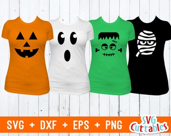 Pumpkin svg - Ghost svg - dxf - eps - Frankenstein - Mummy - Halloween SVG - Silhouette - Cricut Cut File - Digital Download