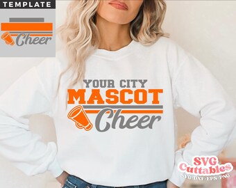 Cheer svg - Cheer Team Cut File - Cheer Template 0089 - svg - eps - dxf - Cheerleader - Silhouette - Cricut - Digital Download