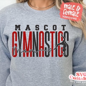 Gymnastik Shirt - Gymnastik Schnittdatei - Gymnastik Mama Vorlage 0038 - svg - eps - dxf - Silhouette - Cricut Cut Datei - digitaler Download