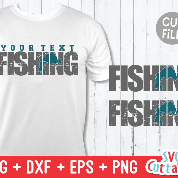 Fishing svg - Fishing Distressed - Grunge - svg - dxf -eps - Fishing Team - Silhouette - Cricut Cut File - Digital File