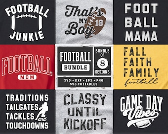 Football svg Bundle 4 - Football svg - dxf - eps - Football Cut File - Football png - Silhouette - Cricut - Digital Download