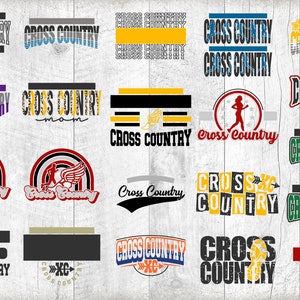 Cross Country Svg Cross Country Cut File Cross Country Template Bundle