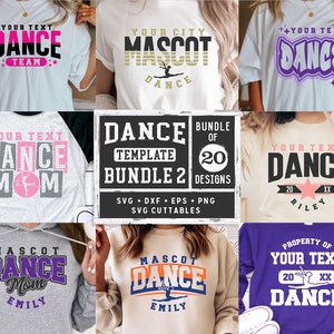 Dance svg Template Bundle 2 -Dance Cut Files - Dance Bundle - svg - eps - dxf - png - Silhouette - Cricut - Digital Download