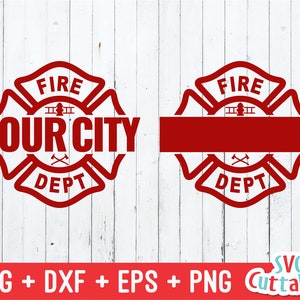 Firefighter svg - Firefighter Cut File - Firefighter Template - Maltese Cross - svg - dxf - eps - Silhouette- Cricut File - Digital Cut File