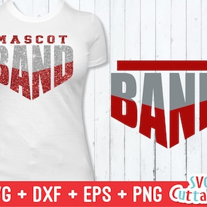 Band svg geschnitten Datei - Band Template 002 - svg - eps - dxf - png - Blaskapelle - Silhouette - Cricut - digitaler Download