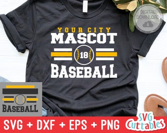 Baseball svg - Baseball Template 0049- svg - eps - dxf - png - Silhouette -  Cricut Cut File - Baseball Team - Digital File