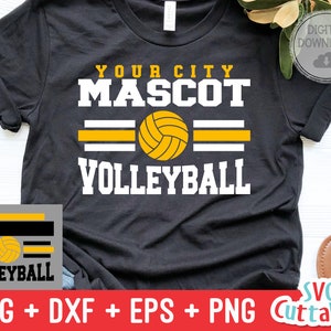 Volleyball svg - Volleyball Cut File - Template 51 - svg - eps - dxf - Volleyball Team - Silhouette - Cricut cut file, Digital download