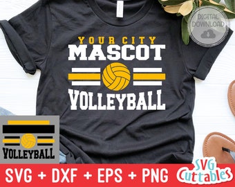 Volleyball svg - Volleyball Cut File - Template 51 - svg - eps - dxf - Volleyball Team - Silhouette - Cricut cut file, Digital download