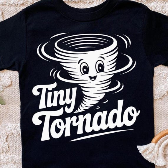 Tiny Tornado svg - Funny Toddler Shirt png - Cut File - svg - dxf - eps - png - Silhouette - Cricut