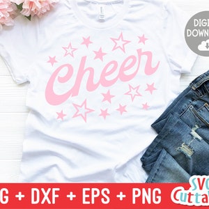 Cheer svg - Cheerleader - svg - dxf - eps - Cheerleading - Cheer Team - Cut File - Silhouette - Cricut - Digital Download