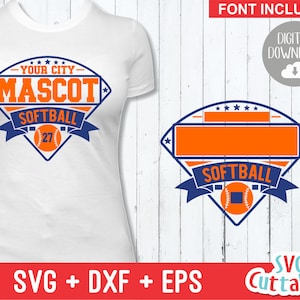 Softball svg, Softball Vorlage, Team, svg, eps, dxf, Silhouette Datei, Cricut geschnitten Datei, 0013, ausfüllen, svg cuttables, digitale Datei