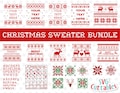 Christmas Sweater Bundle svg, Ugly Sweater, Merry Christmas svg, Cut File, SVG, DXF, EPS, Silhouette File, Cricut File, Digital File