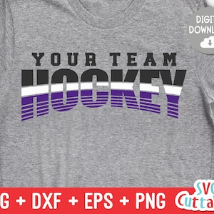 Hockey svg - Hockey Cut File - Hockey Template 004 - svg - eps - dxf - Hockey Team - Silhouette - Cricut Cut File - Digital File
