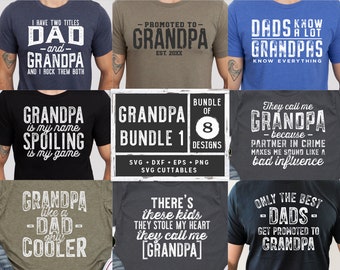 Opa Bundel 1 svg Bundel - Vaderdag - Funny Dad SVG - Opa svg - Cut File - dxf - eps - png - Silhouet - Cricut