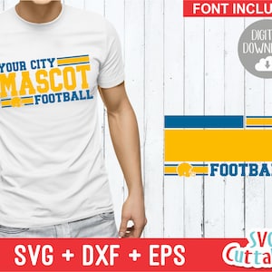 Football svg template, Football team cut file , svg, eps, dxf, silhouette, cricut  file, 005, fill it in, svg cuttables, digital file