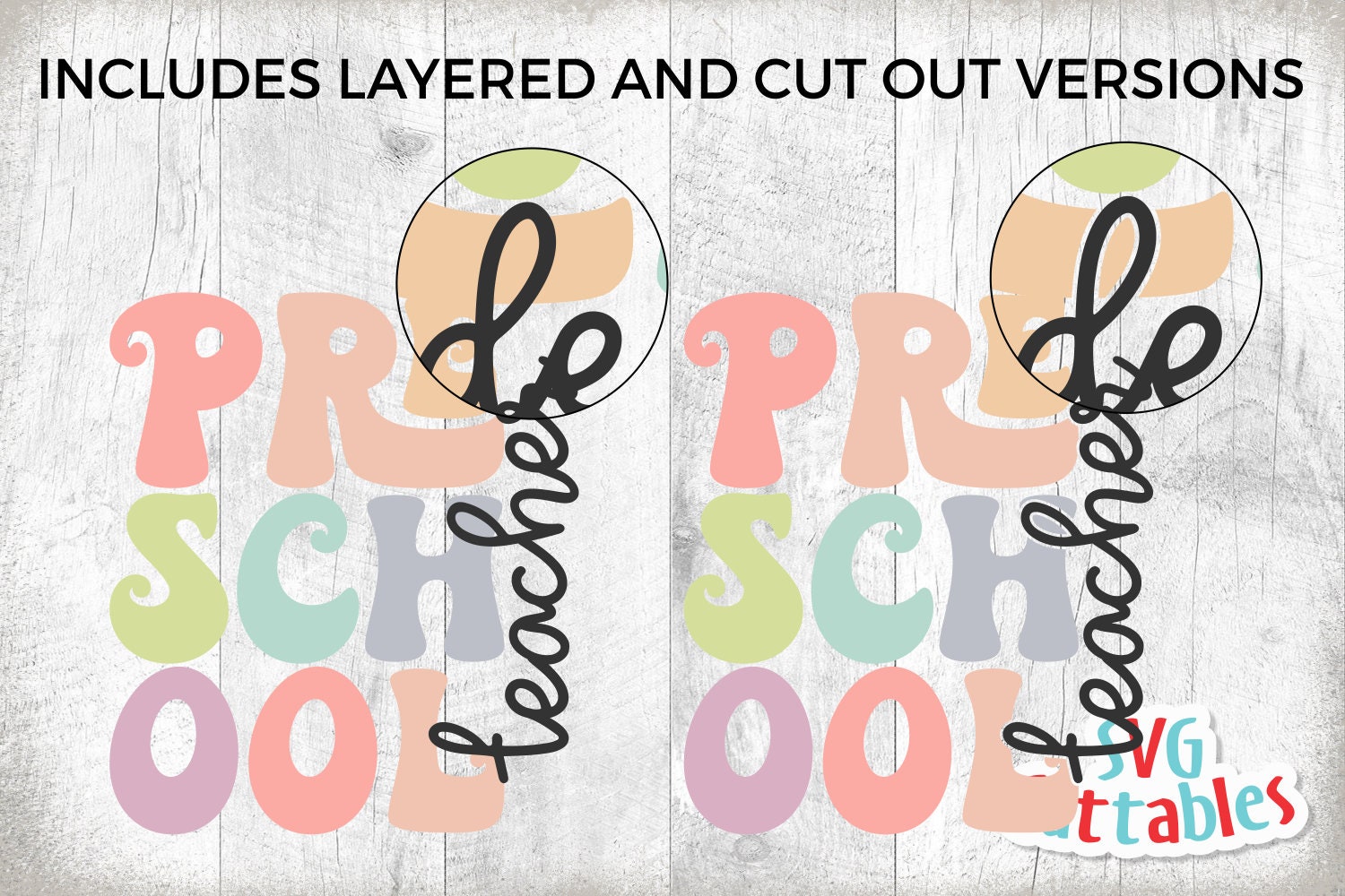 Preschool Teacher Svg - Preschool Cut File - Teacher Svg - Dxf - Eps ...