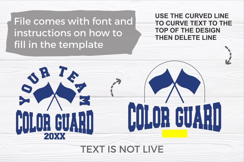 Color Guard Svg - Color Guard Template 0023 - Svg - Dxf - Eps - Png ...