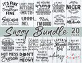 Sassy Bundle svg - Sarcastic Cut File - Funny svg Bundle - Quote - svg - svg - dxf - eps - png - Silhouette - Cricut - Digital File