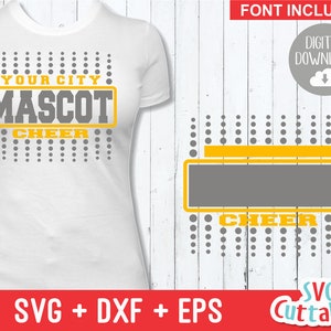 Cheer svg, Cheer Cut File, Cheer Template 002, svg, eps, dxf, Cheer Team, Cheerleader, Silhouette, Cricut Cut File, Digital Download