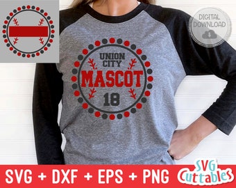 Baseball svg Cut File - Softball svg Cut File - Baseball Team Template - svg - eps - dxf -0019 - Silhouette - Cricut - Digital Download