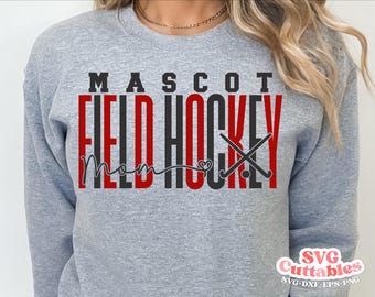 Field Hockey svg - Field Hockey Mom Template 006 - svg - eps - dxf - Silhouette - Cricut Cut File - Fill It In - Digital File