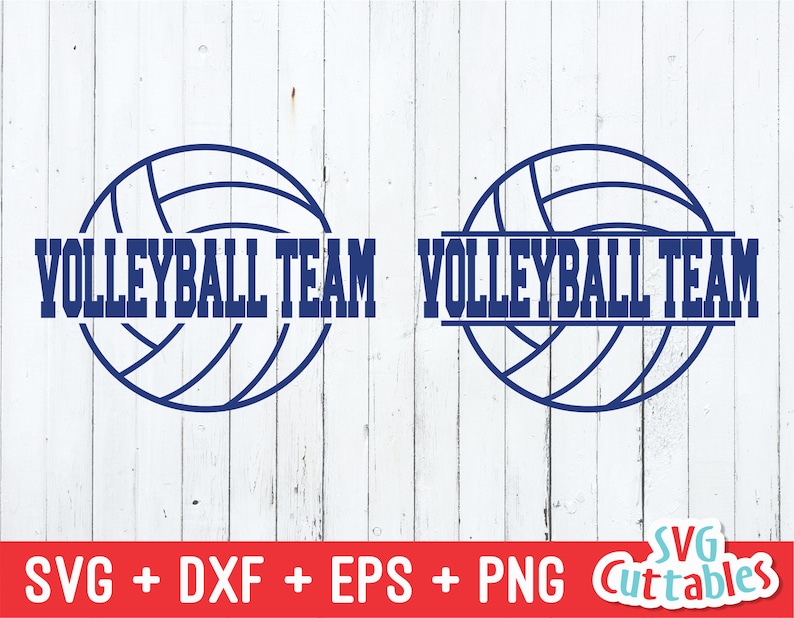 Download Split Volleyball SVG DXF EPS Volleyball team svg | Etsy