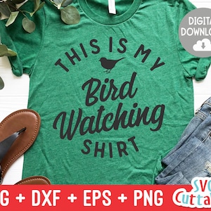 Bird Watching svg - Bird Watching Cut File - Hobby svg -  svg - dxf - eps - png - Shirt Design - Silhouette - Cricut - Digital File