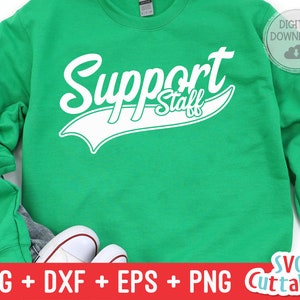 Support Staff svg - Lehrer Schnittdatei - Beruf - Swoosh - svg - dxf - eps - png - Cut File - Silhouette - Cricut - Digitale Datei