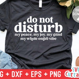 Do Not Disturb svg - Funny Cut File - Funny svg - dxf - eps - png  - Quote - Silhouette - Cricut - Digital File