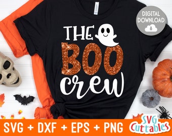The Boo Crew svg - Halloween - svg - dxf - eps - png - Cute Halloween - Silhouette - Cricut Cut File - Digital Download
