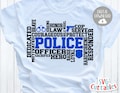 Police svg - Police Word Art - Cut File - svg - eps - dxf - png - Subway Art - Silhouette -  Cricut - Digital File